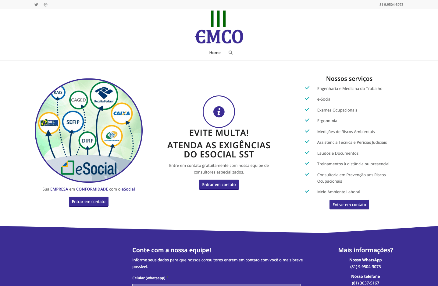 Wordpress Company Website with Lead capture and SEO