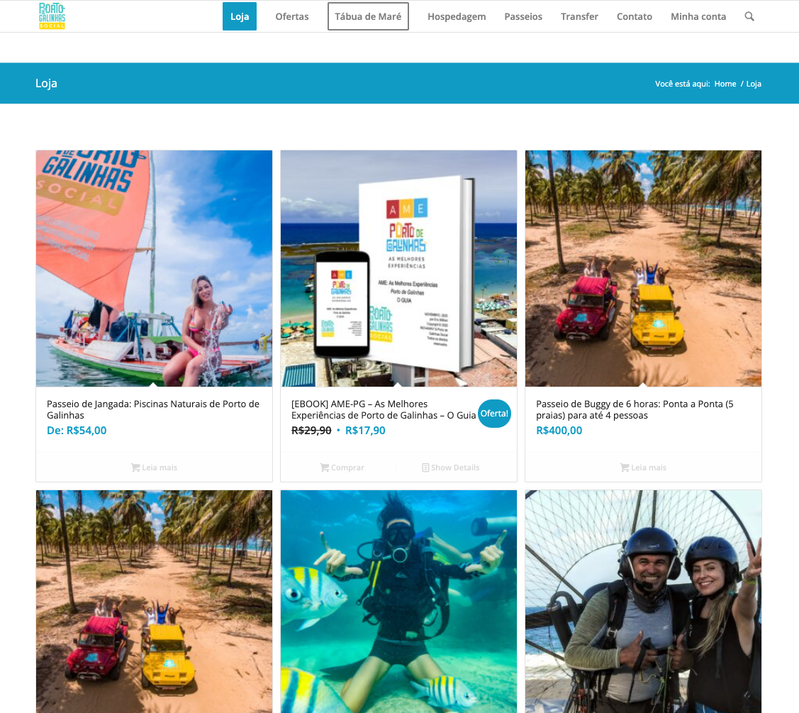 Tourism Bookable Ecommerce Website